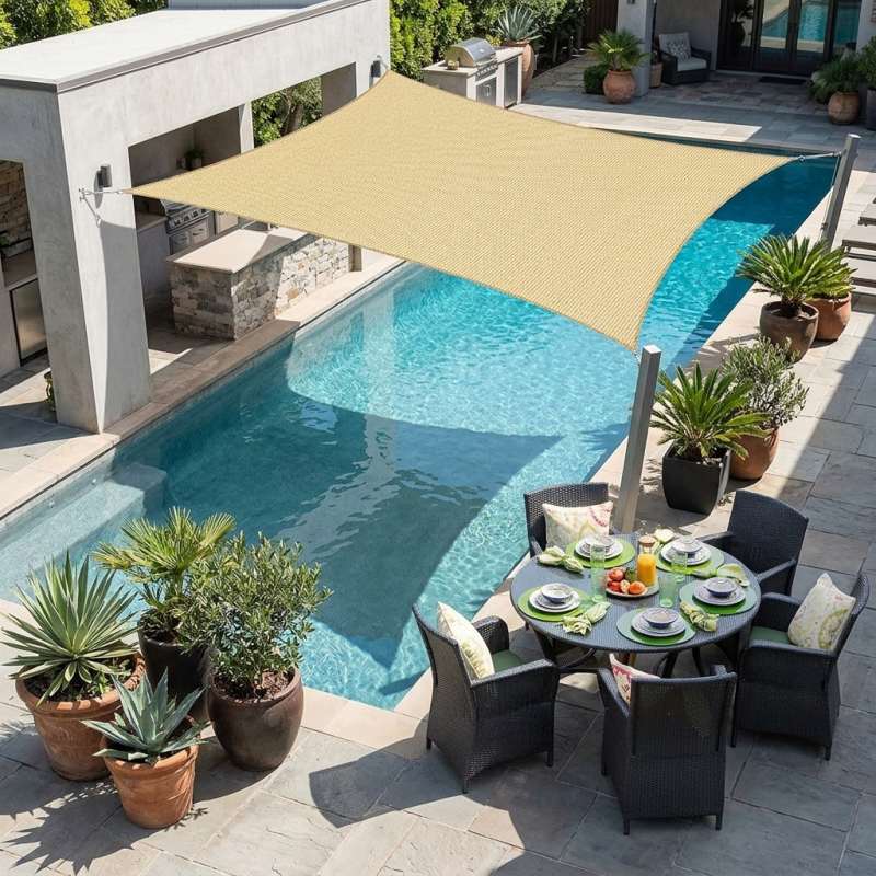 HDPE Shade Sail Home sunshade na mga produkto HDPE Shade Sail Home sunshade na mga produkto